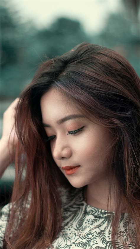 download beautiful asian girl portrait photography free pure 4k ultra hd mobile wallpaper