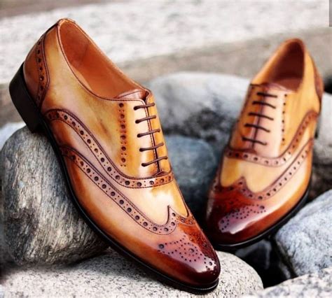italian patent leather wingtip brogue shoes  men fashion shoes