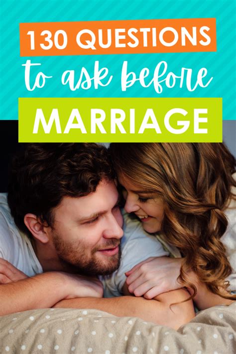 130 Questions You Should Ask Before Getting Married Great For Dating
