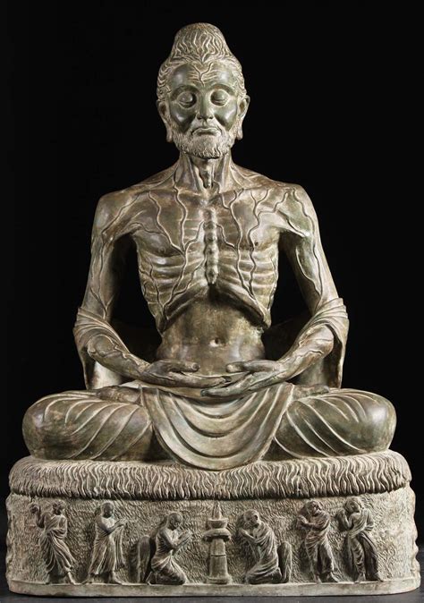 custom brass meditating starving buddha   hindu gods