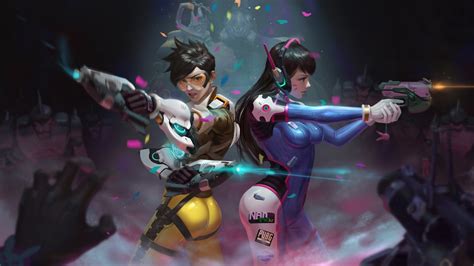 Dva And Tracer In Overwatch Wallpapers Hd Wallpapers Id