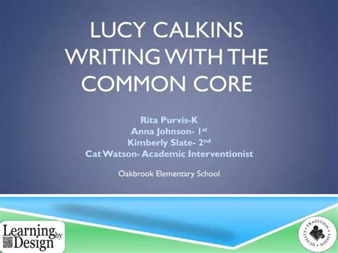 lucy calkins writing   common core powerpoint