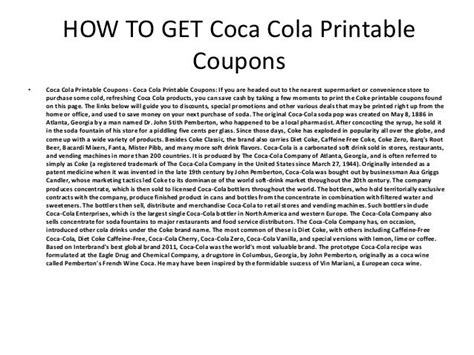 coca cola printable coupons coca cola printable coupons