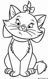 Marie Coloring Cat Pages Disney Print Popular sketch template