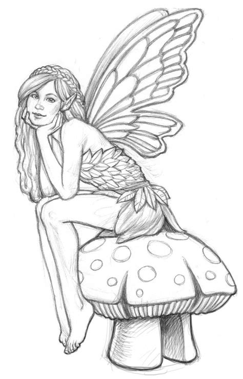 color pages fairy adults clip art library