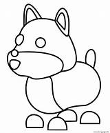 Adopt Coloring Shiba Inu Roblox Pages Printable sketch template