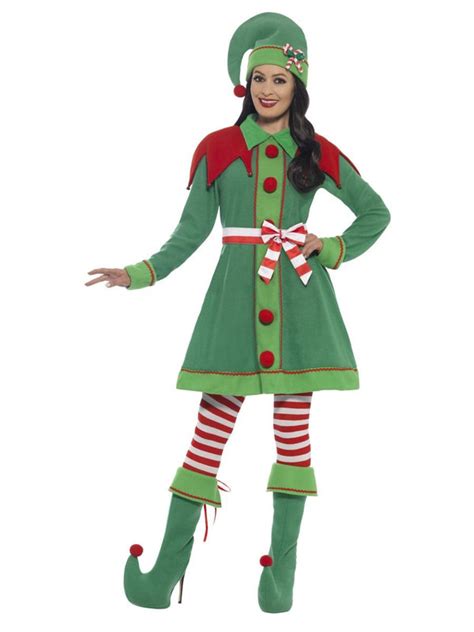 deluxe miss elf costume smiffys