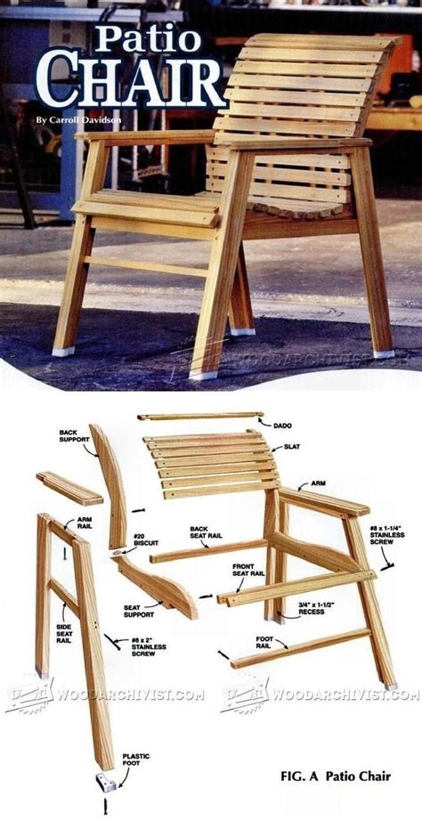 patio chair plans woodworking furniture plans outdoor