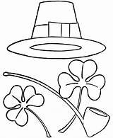 Coloring Patrick Pages St Patricks Sombrero Shamrocks Hat Saint Irish Shamrock Printable Sheets Pipe Cliparts Color Drawings Clipart Mexican Drawing sketch template