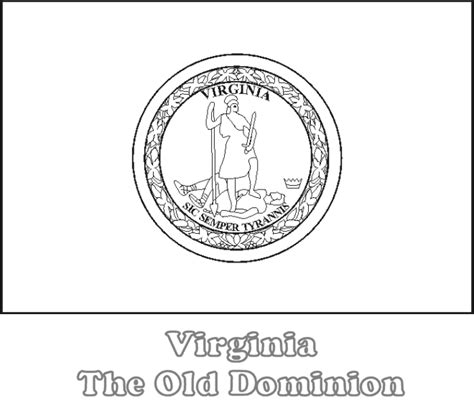 large printable virginia state flag  color  netstatecom
