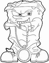 Spongebob Gangster Choosing Stumble sketch template
