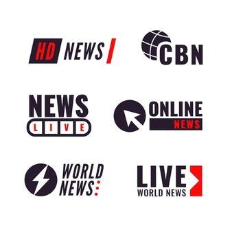 news logo collection concept     logo collection writer logo logo concept