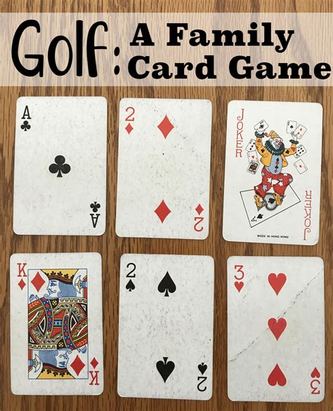 golf  fun card game  families grandma ideas