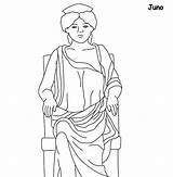 Roman Juno Coloring Era Gods Mythology Pages Goddesses Iuno Ancient Kleurplaat Goden Griekse Romeinse Hera Romeinen Romein Fun Kids Rome sketch template