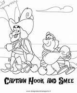 Uncino Capitan Pirati Personaggio Animato Disegno Cartone sketch template