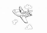 Coloring Pages Air Plane Airplanes sketch template