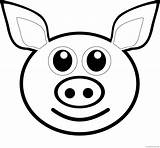 Pig Coloring4free Outline Coloring Printable Pages Related Posts sketch template