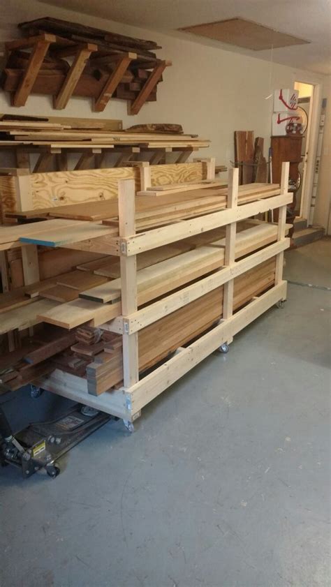 mobile wood rack  trejo wood storage rack lumber