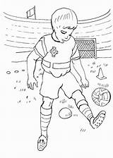 Coloring Stadium Pages Soccer Drawing Practising Move Boy His Popular Color Getdrawings Choose Board sketch template