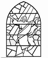 Coloring Pages Christmas Bible Stained Glass Religious Jesus Easter Printable Window Children Christian Kids Sheets Patterns Colouring Clipart Template Church sketch template