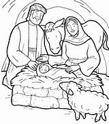 Jesus Coloring Birth Born Bible Pages Christmas Story Colouring Baby Color Kids Printable Place Nativity Choose Board Visit Getdrawings Getcolorings sketch template