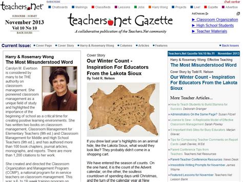 teachers net gazette website   updated  include articles