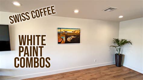 white paint color combos swiss coffee youtube