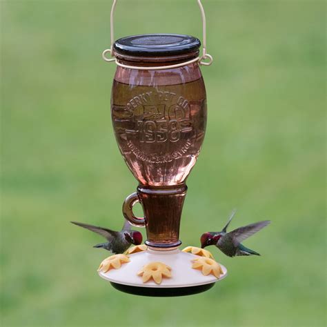 perky pet sugar maple top fill glass hummingbird feeder walmartcom