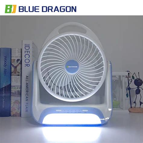 portable electric fan  acdc rechargeable fan  led light cooling fan desktop fan