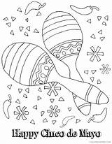 Coloring Mayo Cinco Pages Printable Fiesta Kids Color Maracas Mexican Print Printables Crafts Worksheets Activities Colouring Happy Adult Kindergarten Fire sketch template