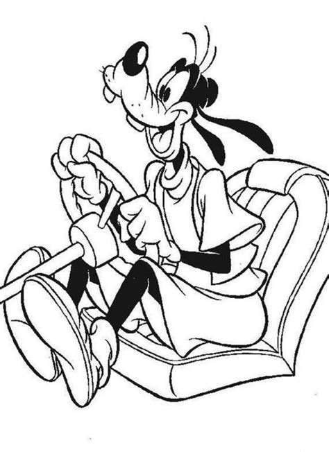 printable goofy coloring pages  kids