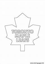 Maple Toronto Leafs Logo Hockey Nhl Coloring Leaf Pages Printable Sport Colouring Book Print Logos Kids Sports Drawing Leaves Main sketch template