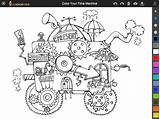 Machine Coloring Time Pages Designlooter 360px 98kb Screenshot Template sketch template