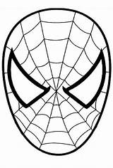 Spiderman Mask Drawing Clipartmag Coloring sketch template