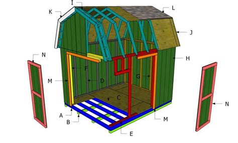 shed plans gambrel shed