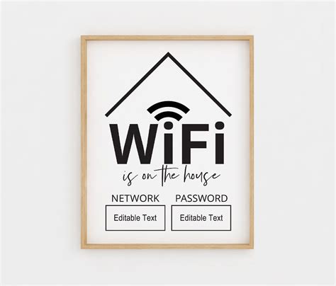 wifi print wifi password printable location airbnb salon suites