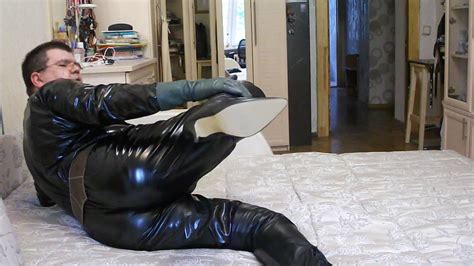 Pvc Catsuit And Thighhigh Boots