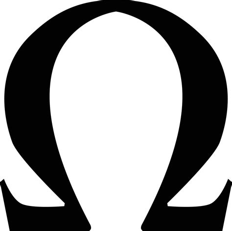 omega greek letter icon  white background omega symbol omega