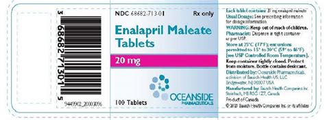 ndc   enalapril maleate images packaging labeling appearance
