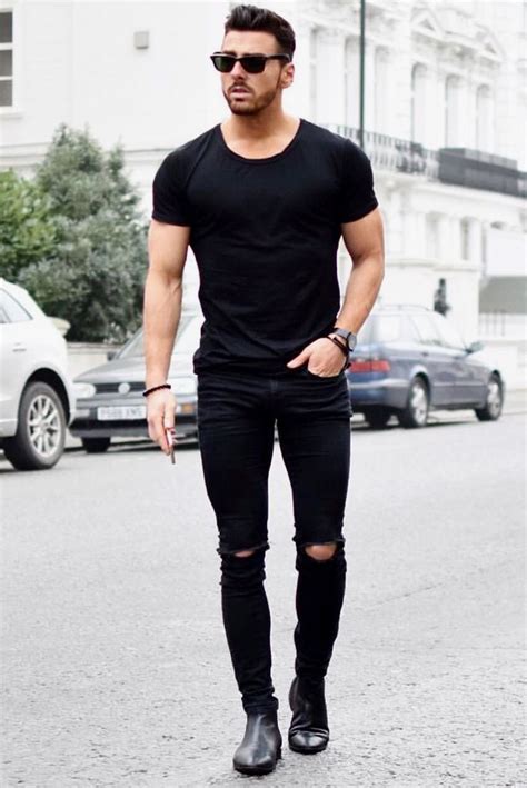 mensjeans jeans outfit men black jeans men black shirt outfit men