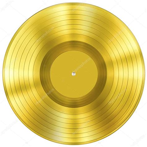 goldene schallplatte musikpreis isoliert auf weiss — stockfoto © andrey kuzmin 24573263