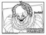Pennywise Coloriage Payaso sketch template