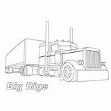 Truck Big Coloring Pages Sketch Top Rig Printable Trucks Colouring Car Carrier sketch template