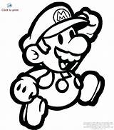 Mario Coloring Pages Paper Print Color Getcolorings Printable Characters sketch template