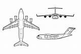 Globemaster 17 Iii 17a Aircraft Clipart Douglas Schematic Drawing Plane Military C17 Mcdonell Blueprints Plan Specifications Plans Transport Ac Boeing sketch template