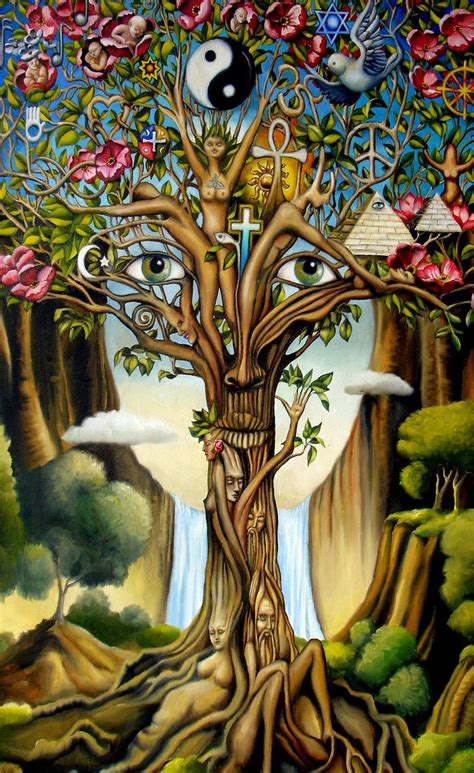 tree  life painting  gary soszynski saatchi art
