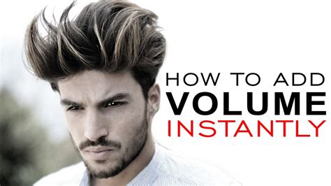 add volume   hair mens hairstyle tutorial alex costa