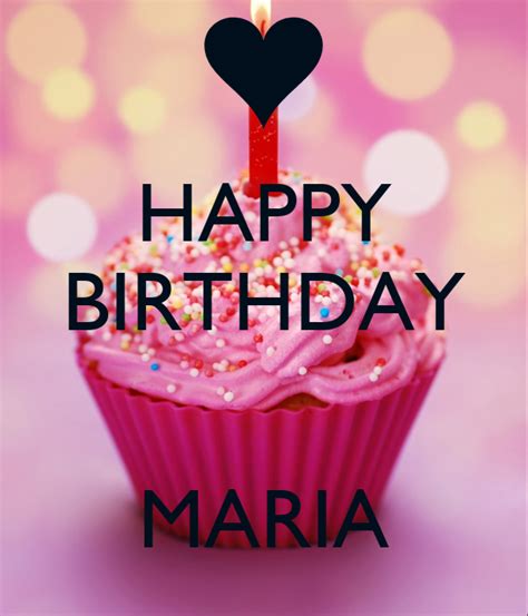 happy birthday maria poster soso  calm  matic