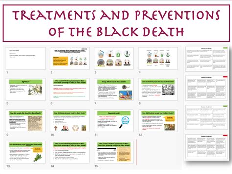 treatments preventions   black death teaching resources