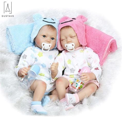 gustavedesign   reborn baby dolls soft vinyl silicone realistic  newborn twins